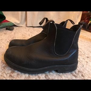 Black leather blundstones